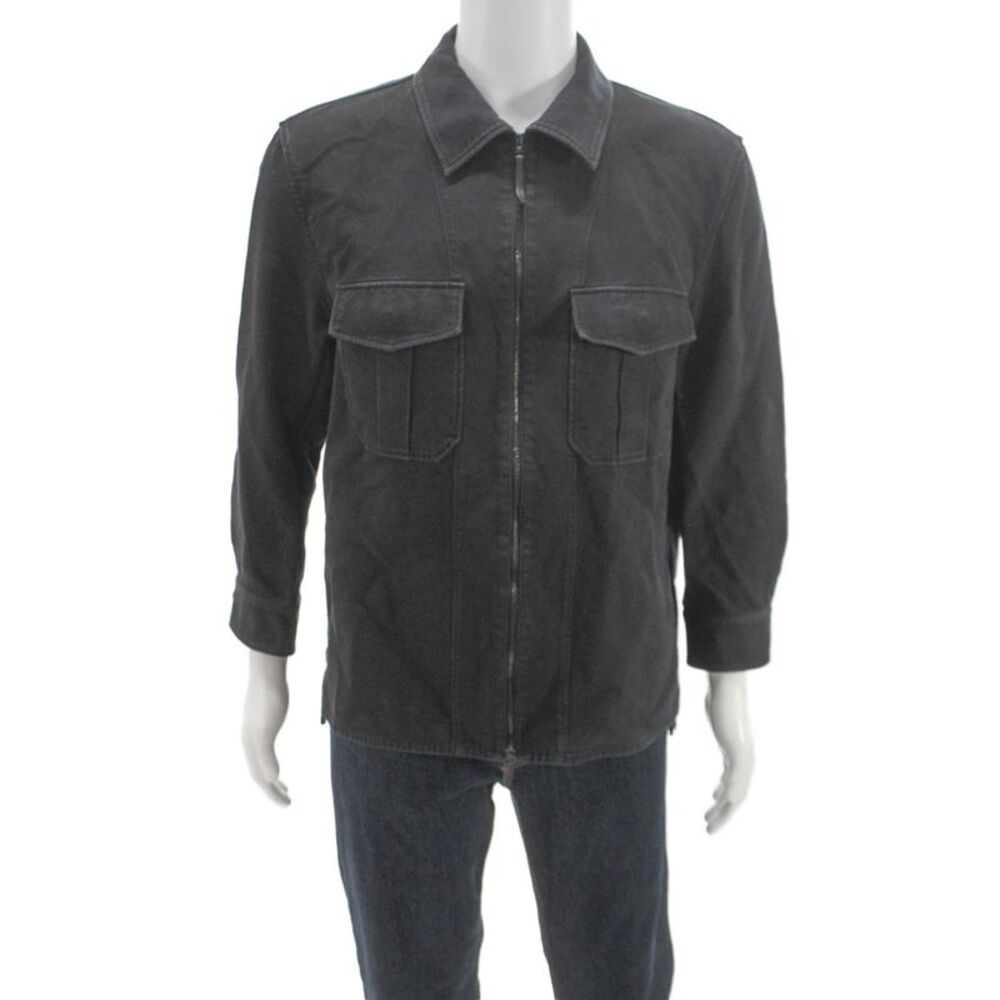 Theory Mens Military Jacket Black Size L